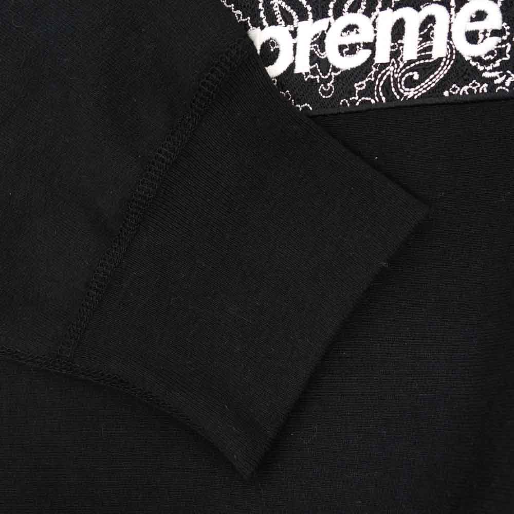 Supreme シュプリーム 19AW Bandana Box Logo Hooded Sweatshirt バンダナ ボックス ロゴ フーデッド スウェット シャツ ブラック ブラック系 L【美品】【中古】