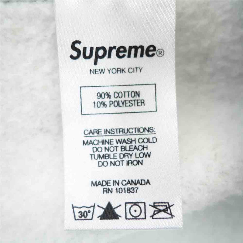 Supreme シュプリーム 19AW Bandana Box Logo Hooded Sweatshirt バンダナ ボックス ロゴ フーデッド スウェット シャツ グレー グレー系 L【中古】