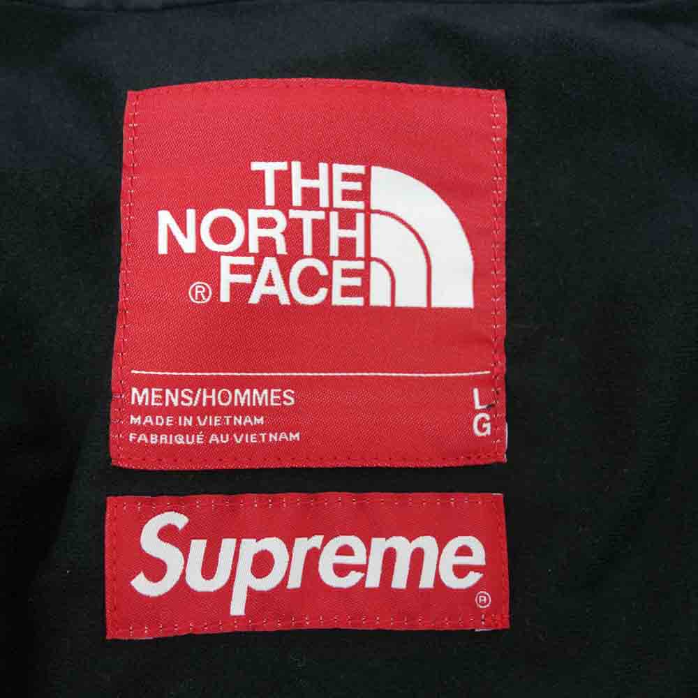 Supreme シュプリーム ×THE NORTH FACE ノースフェイス 17AW Mountain Parka 雪山 マウンテン パーカー ジャケット ブルー系 柄 L【中古】