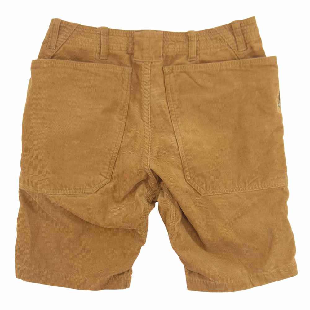 SASAFRAS ササフラス FALL LEAF SPRAYE PANTS 1/2 フォールリーフス?プレイヤーパンツ 1/2 ショーツ コーデュロイ ブラウン系 S【中古】