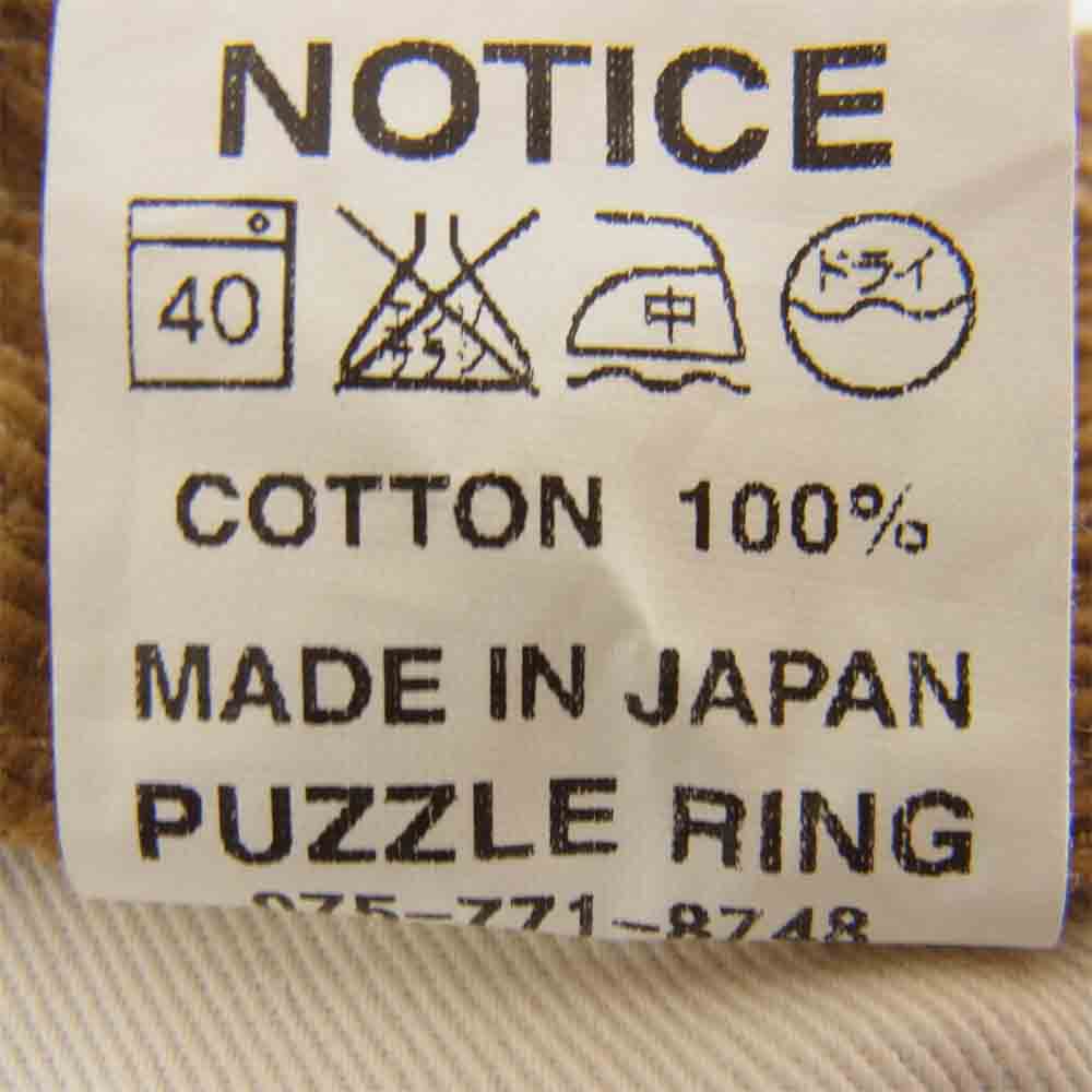 SASAFRAS ササフラス FALL LEAF SPRAYE PANTS 1/2 フォールリーフス?プレイヤーパンツ 1/2 ショーツ コーデュロイ ブラウン系 S【中古】