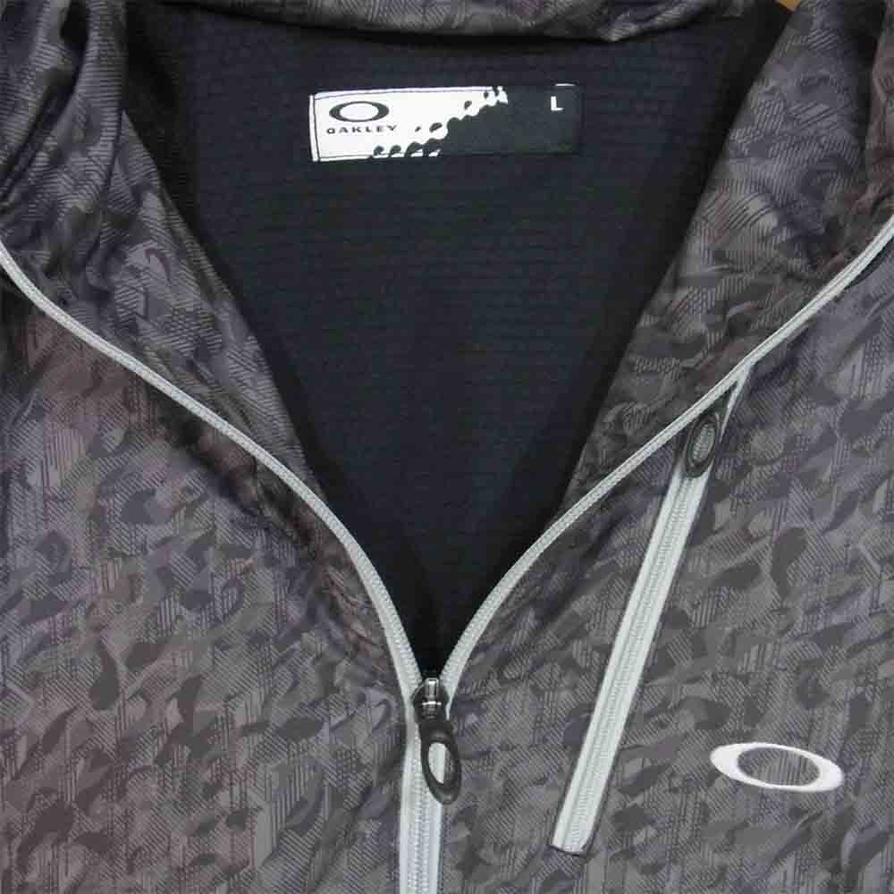 OAKLEY オークリー ATTRACTIVE WIND JACKET アトラクティブ ウィンド ジャケット チャコール系 L【中古】