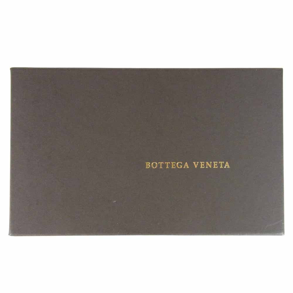 BOTTEGAVENETA ボッテガヴェネタ BO17314350 イントレチャート ラウンドジップ ウォレット 長財布 ピンクブラウン系【中古】