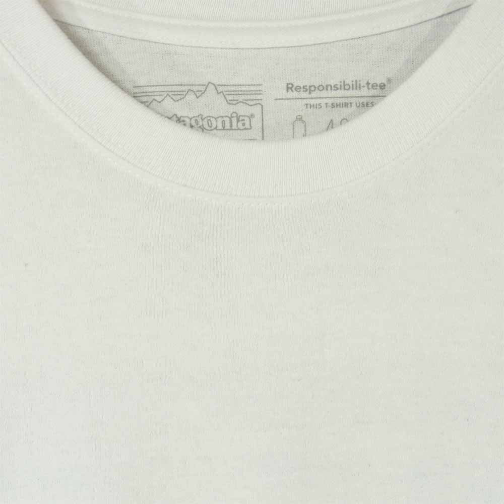 patagonia パタゴニア 19AW 39178SP19 P-?6 Logo Pocket Responsibili-Tee バックロゴ 半袖 Tシャツ ホワイト系 M【中古】