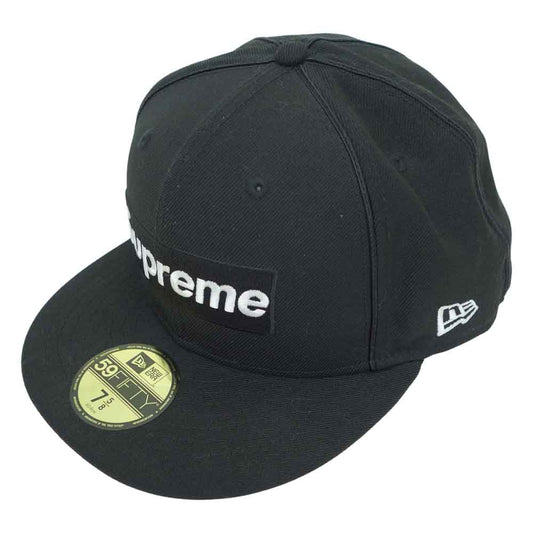 Supreme シュプリーム 17SS × New Era ニューエラ Box Logo Piping ボックス ロゴ キャップ ブラック ブラック系 グリーン系 60.6cm【中古】