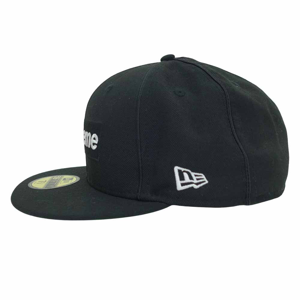 Supreme シュプリーム 17SS × New Era ニューエラ Box Logo Piping ボックス ロゴ キャップ ブラック ブラック系 グリーン系 60.6cm【中古】