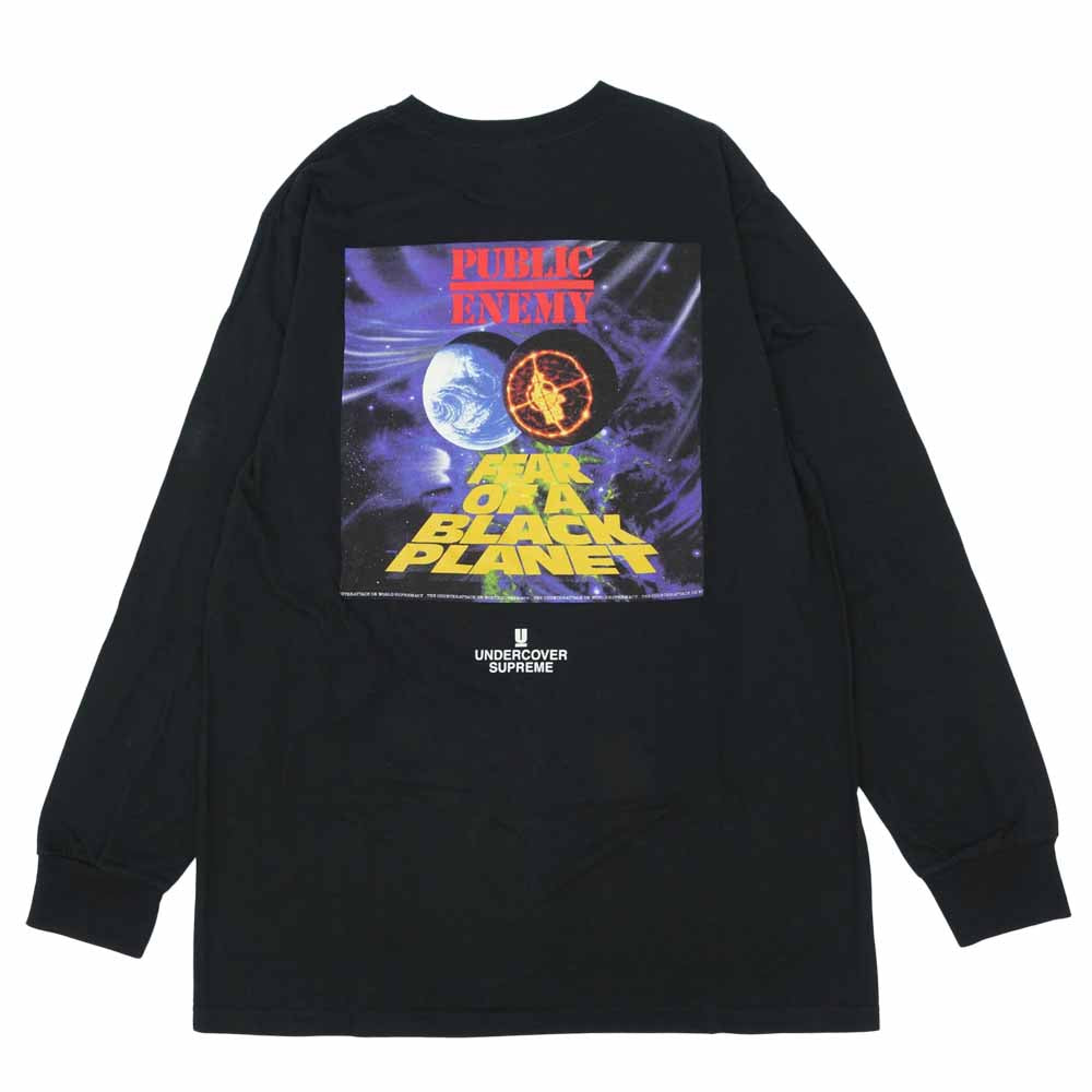 Supreme シュプリーム 18SS × UNDERCOVER アンダーカバー Public Enemy Counterattack L/S Tee パブリックエネミー カウンターアタック 長袖 Tシャツ ブラック系 マルチカラー系 M【美品】【中古】