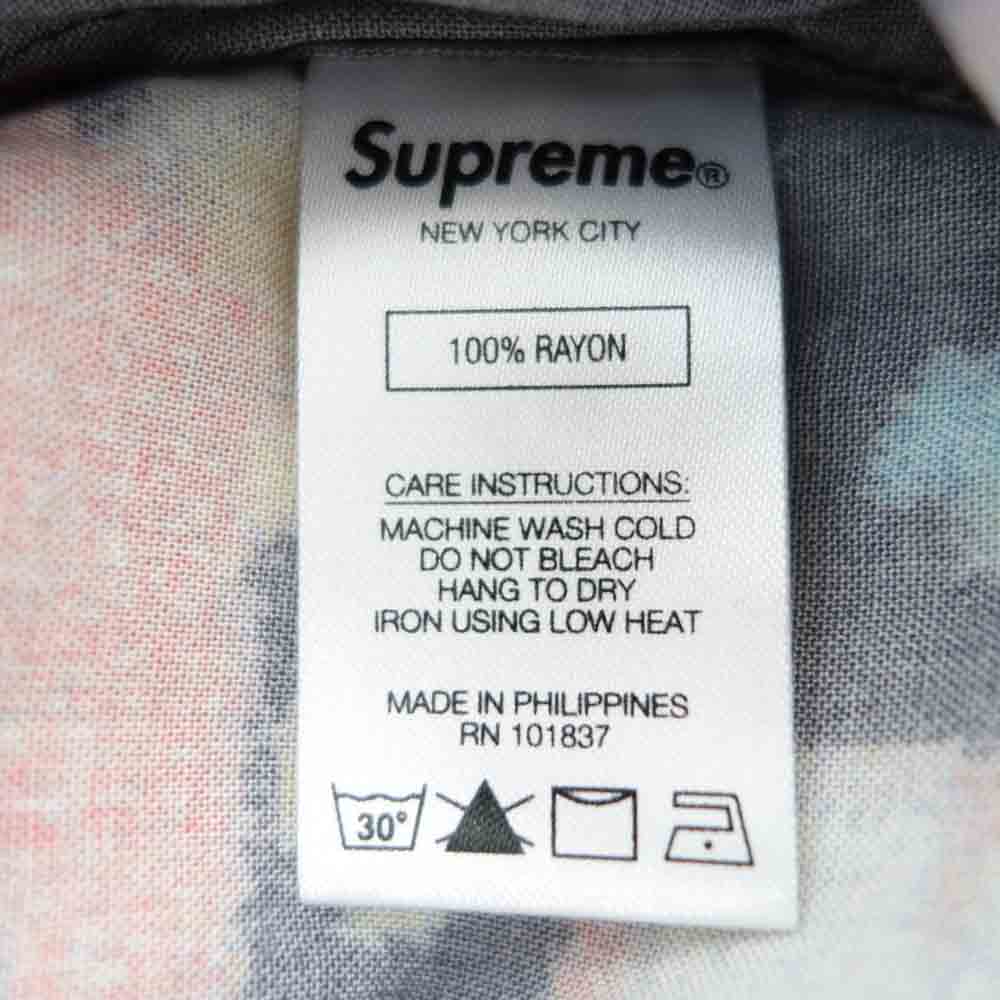 Supreme シュプリーム 20SS City Lights Rayon S/S Shirt 総柄 レーヨン 半袖 開襟 シャツ ブラック系 マルチカラー系 L【中古】