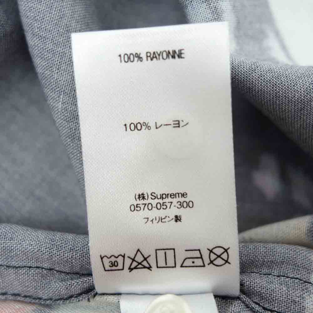 Supreme シュプリーム 20SS City Lights Rayon S/S Shirt 総柄 レーヨン 半袖 開襟 シャツ ブラック系 マルチカラー系 L【中古】