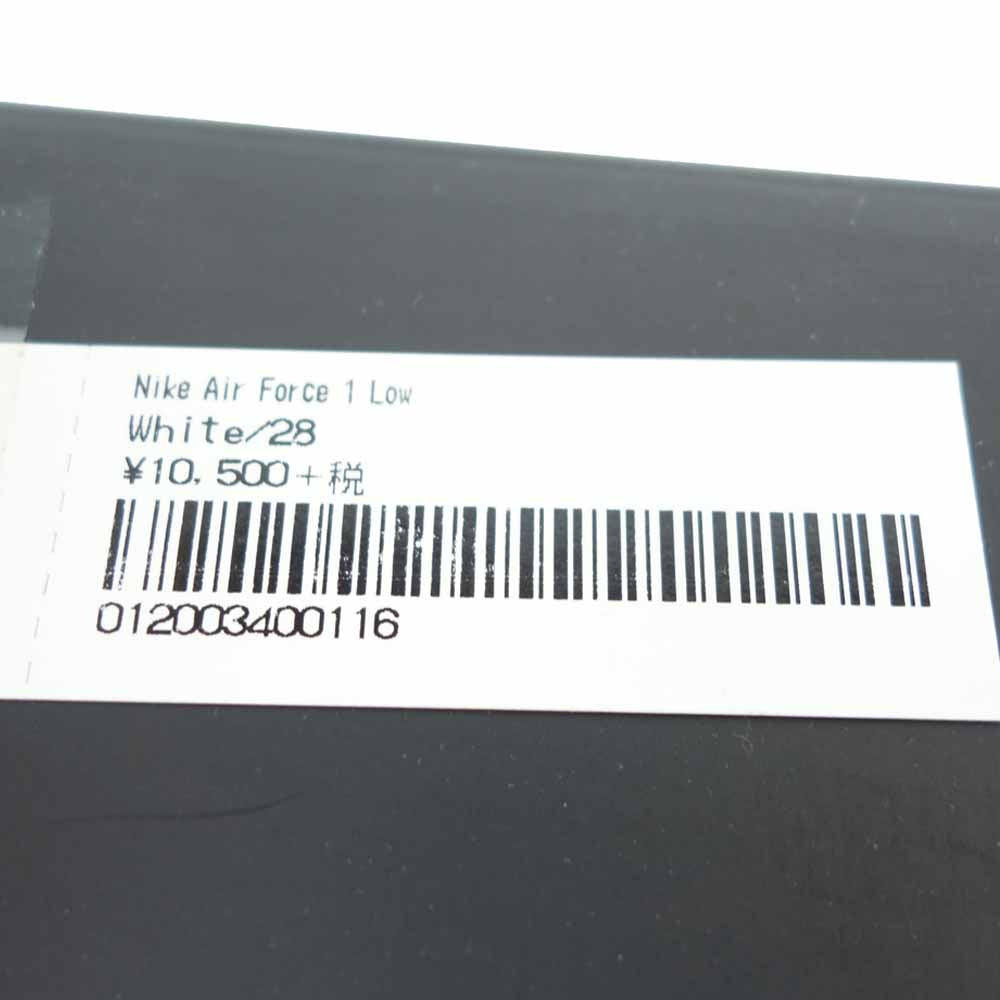 Supreme シュプリーム 20SS CU9225-100 NIKE ナイキ AIR FORCE 1 LOW エア フォース ロー ホワイト ホワイト系 28cm【新古品】【未使用】【中古】