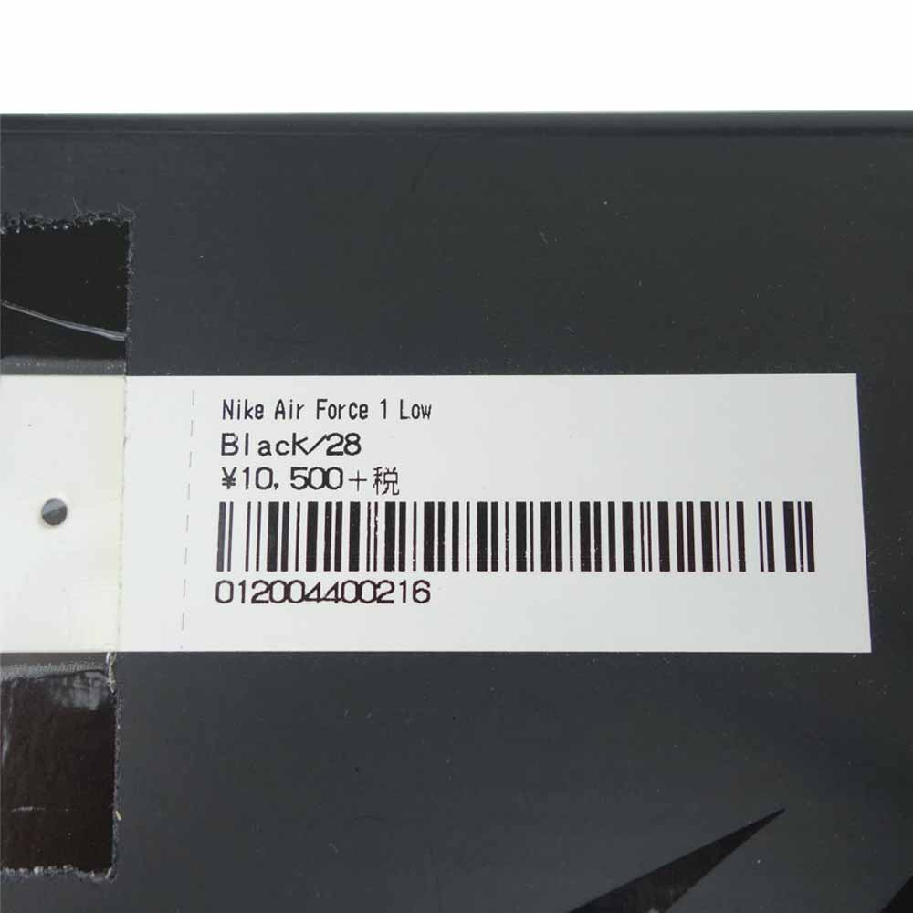 Supreme シュプリーム 20SS CU9225-001 NIKE ナイキ AIR FORCE 1 LOW エア フォース ロー ブラック ブラック系 28cm【極上美品】【中古】
