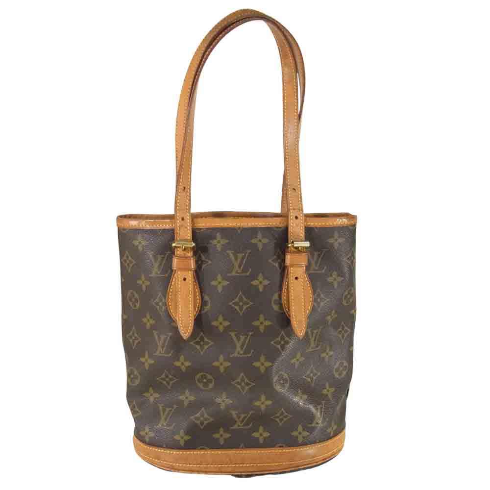 LOUIS VUITTON ルイ・ヴィトン M42238 モノグラム プチバケットPM トートバッグ ブラウン系【中古】