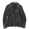 ISAMUKATAYAMA BACKLASH イサムカタヤマバックラッシュ B-1572-02 スペインシープ ダブル ライダース レザー ジャケット ブラック系 XL【中古】