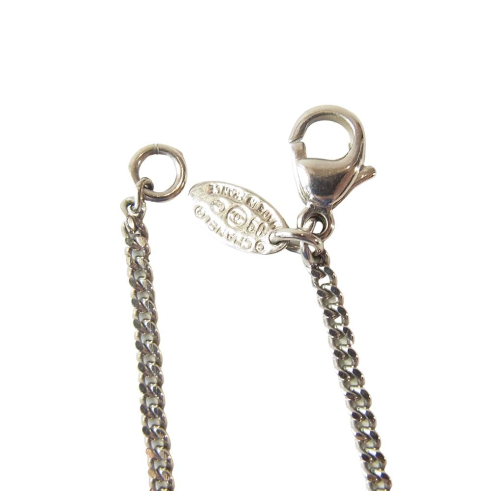 CHANEL シャネル ココマーク ハート ネックレス シルバー系【中古】