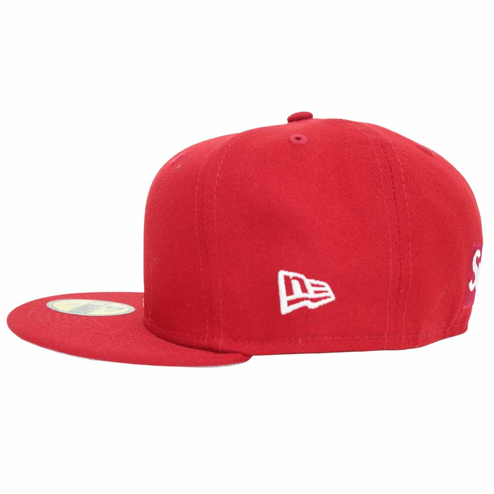 Supreme シュプリーム 21SS Reverse Box Logo New Era リバース ボックスロゴ ニューエラ キャップ レッド系 ７3/8【新古品】【未使用】【中古】