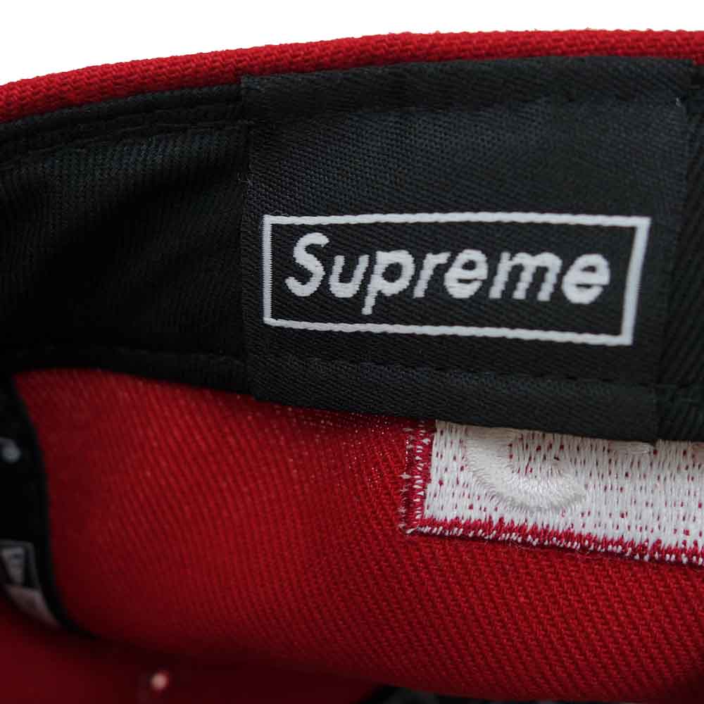 Supreme シュプリーム 21SS Reverse Box Logo New Era リバース ボックスロゴ ニューエラ キャップ レッド系 ７3/8【新古品】【未使用】【中古】