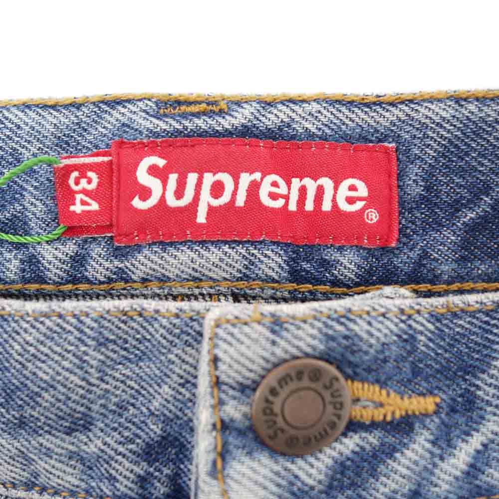 Supreme シュプリーム 20AW Regular Jean Washed Checkerboard チェッカー デニム パンツ ライトブルー系 インディゴブルー系 34【極上美品】【中古】