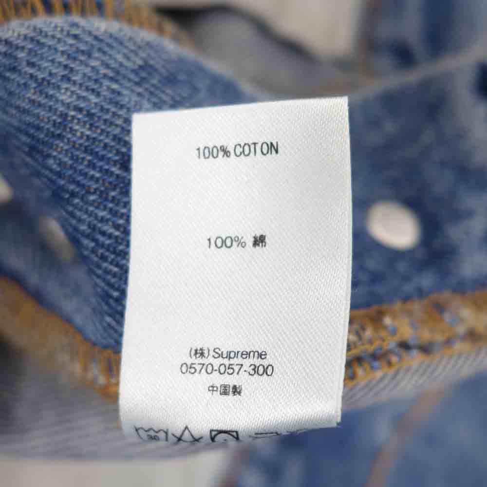 Supreme シュプリーム 20AW Regular Jean Washed Checkerboard チェッカー デニム パンツ ライトブルー系 インディゴブルー系 34【極上美品】【中古】