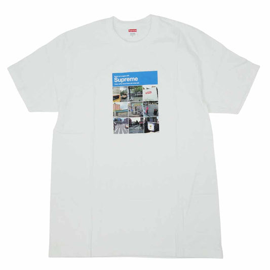 Supreme シュプリーム 20AW Verify Tee ベリファイ Tシャツ ホワイト系 L【美品】【中古】
