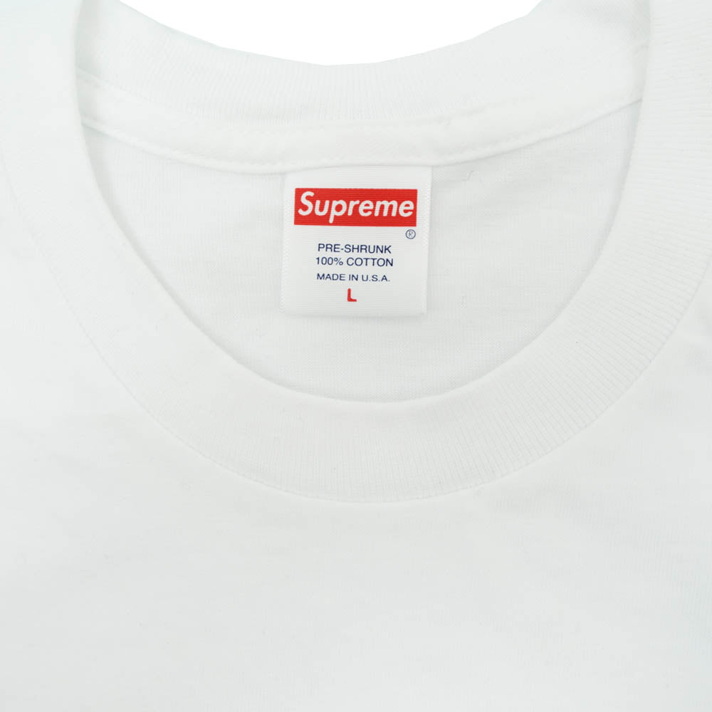 Supreme シュプリーム 20AW Verify Tee ベリファイ Tシャツ ホワイト系 L【美品】【中古】