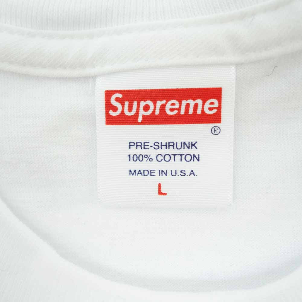 Supreme シュプリーム 20AW Verify Tee ベリファイ Tシャツ ホワイト系 L【美品】【中古】