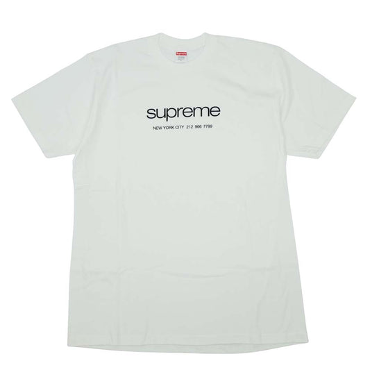 Supreme シュプリーム 20SS Shop Tee ロゴ ショップ Tシャツ ホワイト系 L【極上美品】【中古】