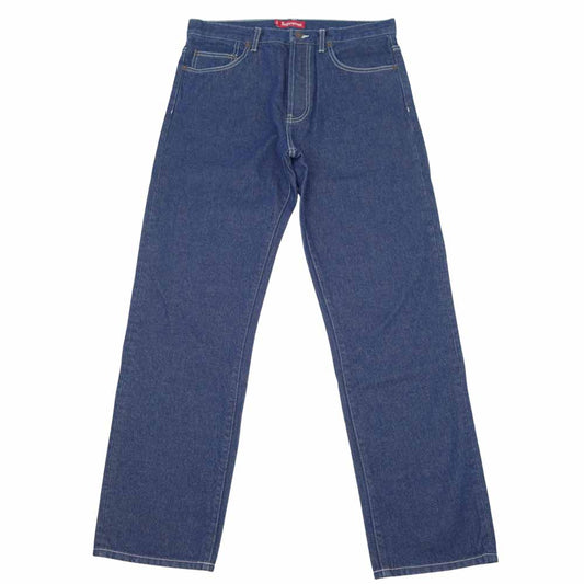 Supreme シュプリーム 21SS Regular Jean Rinsed Blue レギュラー ジーンズ デニム パンツ インディゴブルー系 32【美品】【中古】