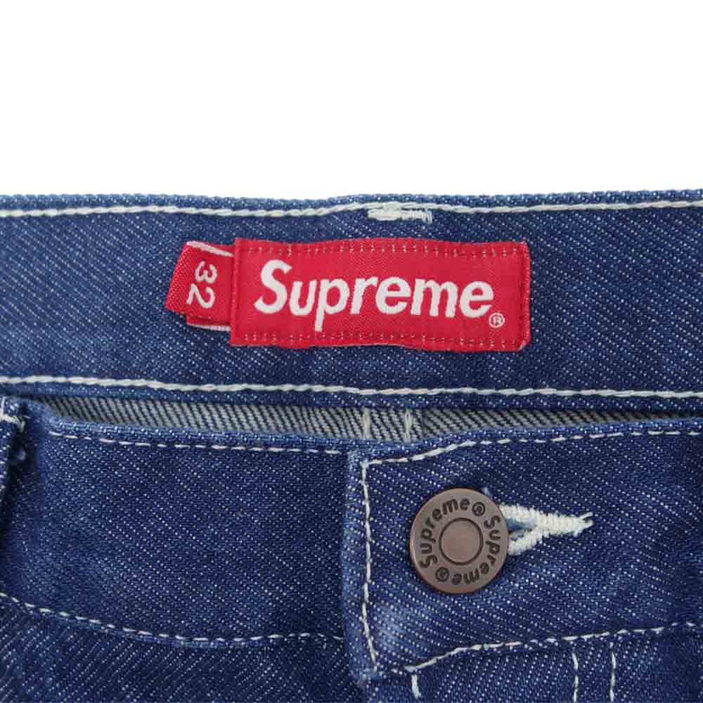 Supreme シュプリーム 21SS Regular Jean Rinsed Blue レギュラー ジーンズ デニム パンツ インディゴブルー系 32【美品】【中古】