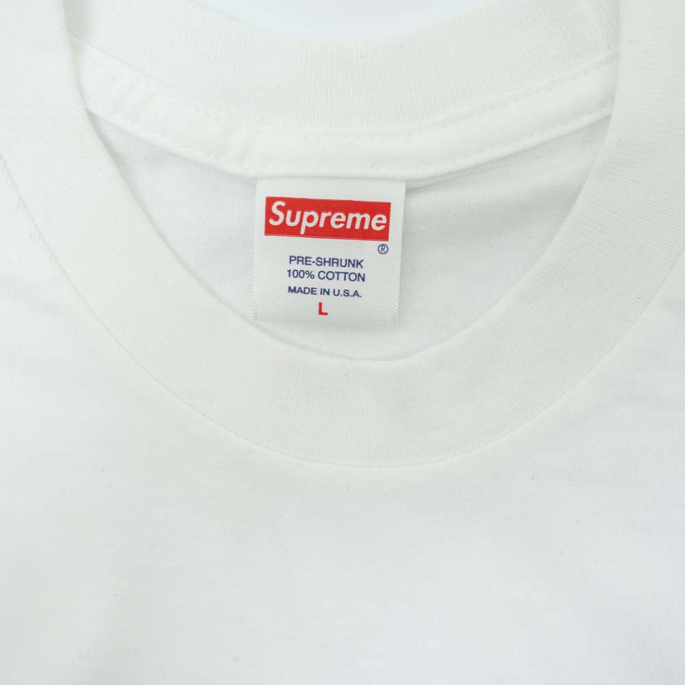 Supreme シュプリーム 19AW Bandana Box Logo Tee バンダナ ボックス ロゴ Tシャツ ホワイト ホワイト系 L【中古】