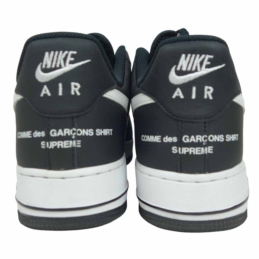 Supreme シュプリーム 18AW AR7623-001 × COMME des GARCONS SHIRT コムデギャルソン シャツ × NIKE ナイキ AIR FORCE 1 LOW エア フォース ロー ブラック系 28cm【美品】【中古】