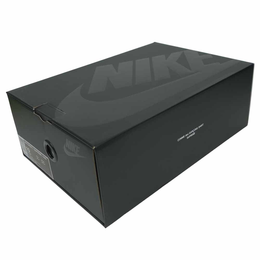 Supreme シュプリーム 18AW AR7623-001 × COMME des GARCONS SHIRT コムデギャルソン シャツ × NIKE ナイキ AIR FORCE 1 LOW エア フォース ロー ブラック系 28cm【美品】【中古】