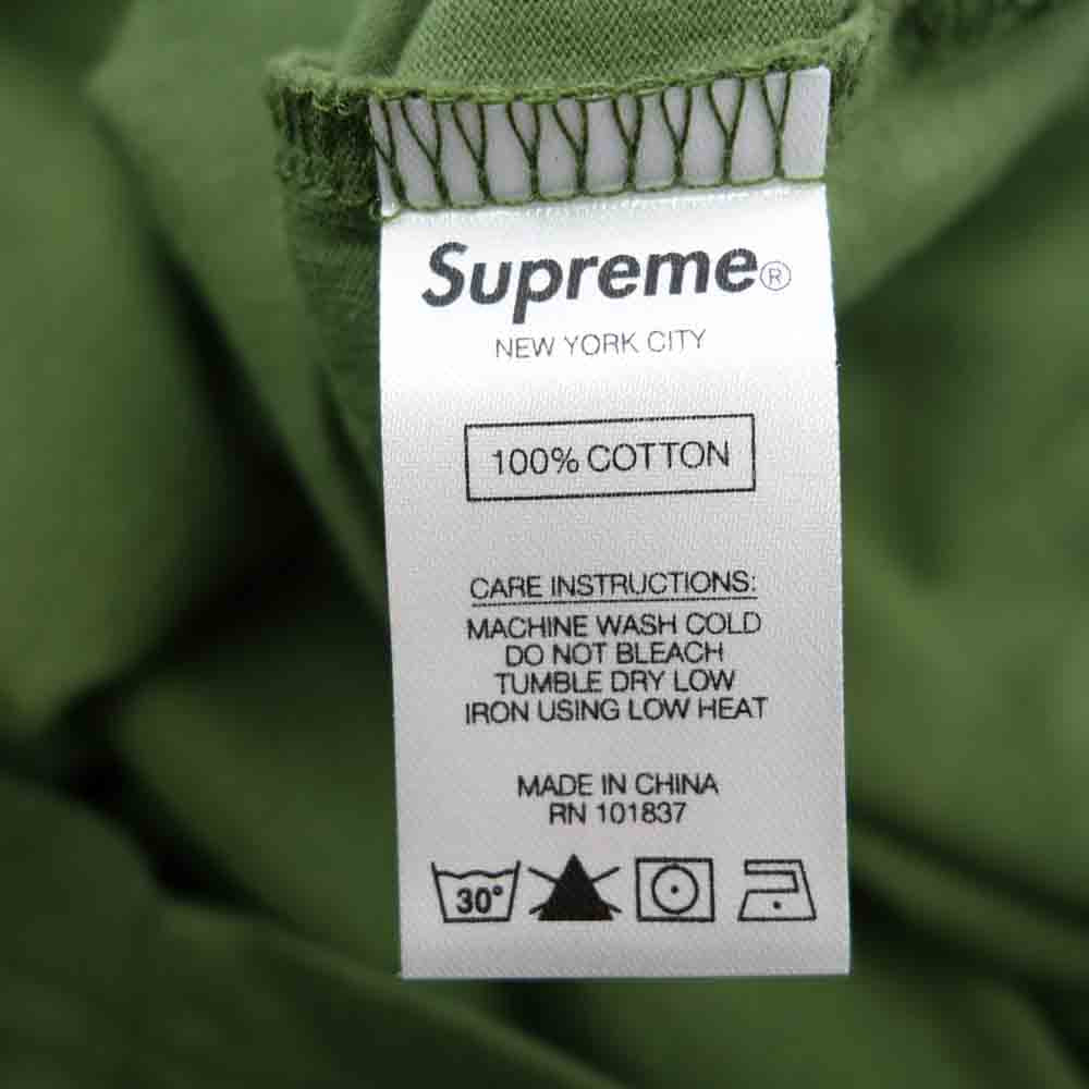 Supreme シュプリーム 21SS Barong Patch S/S Tee バロン パッチ Tシャツ グリーン系 M【新古品】【未使用】【中古】