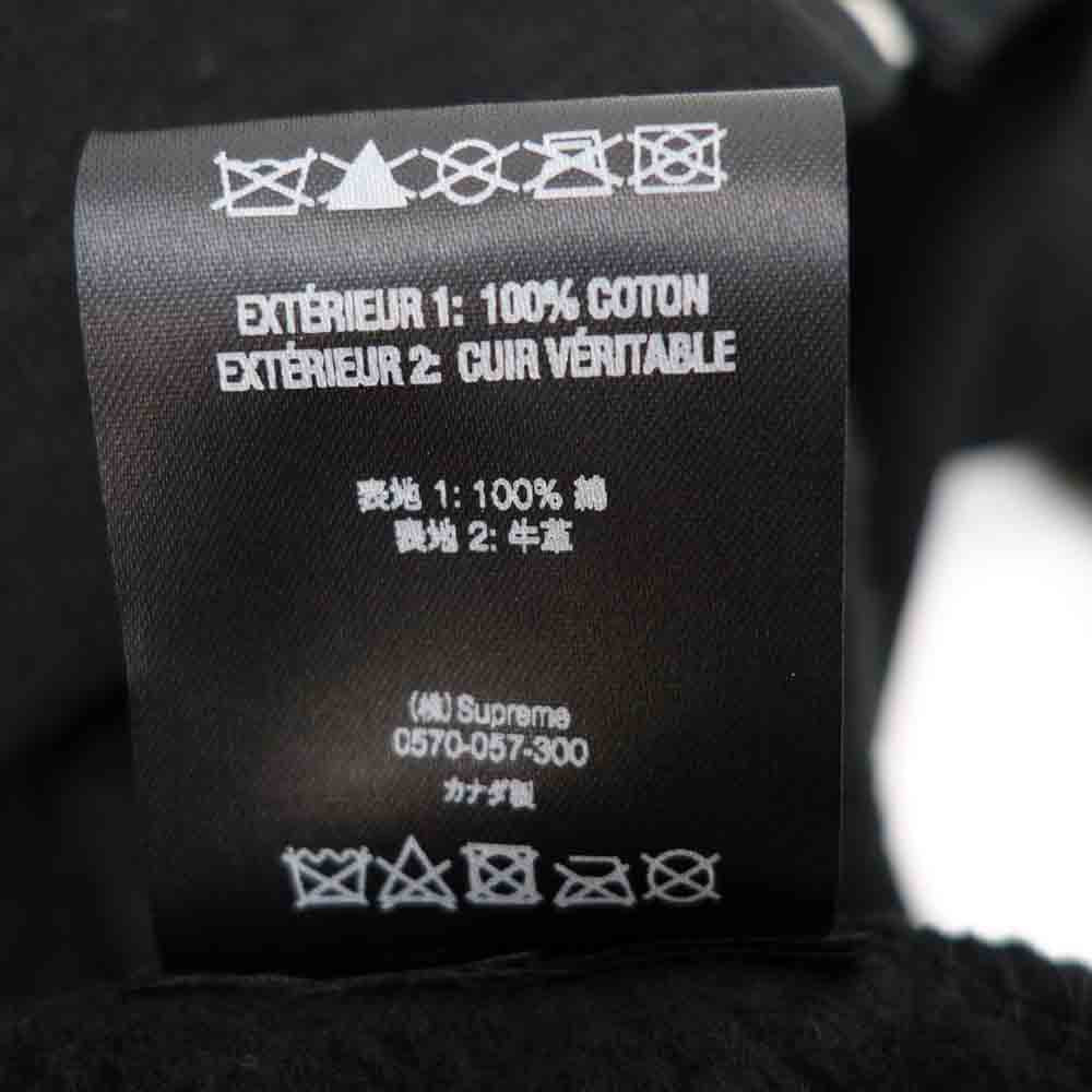 Supreme シュプリーム 21SS × Vanson バンソン Leathers Spider Web Zip Up Hooded Sweatshirt レザー スパイダー ジップ パーカー ブラック系 ホワイト系 S【新古品】【未使用】【中古】