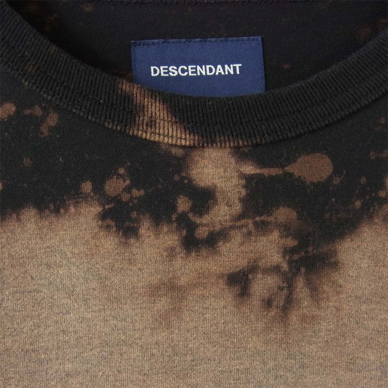 DESCENDANT ディセンダント TIE DYE L/S タイダイ ロングスリーブ Tシャツ ブラック系 3【中古】