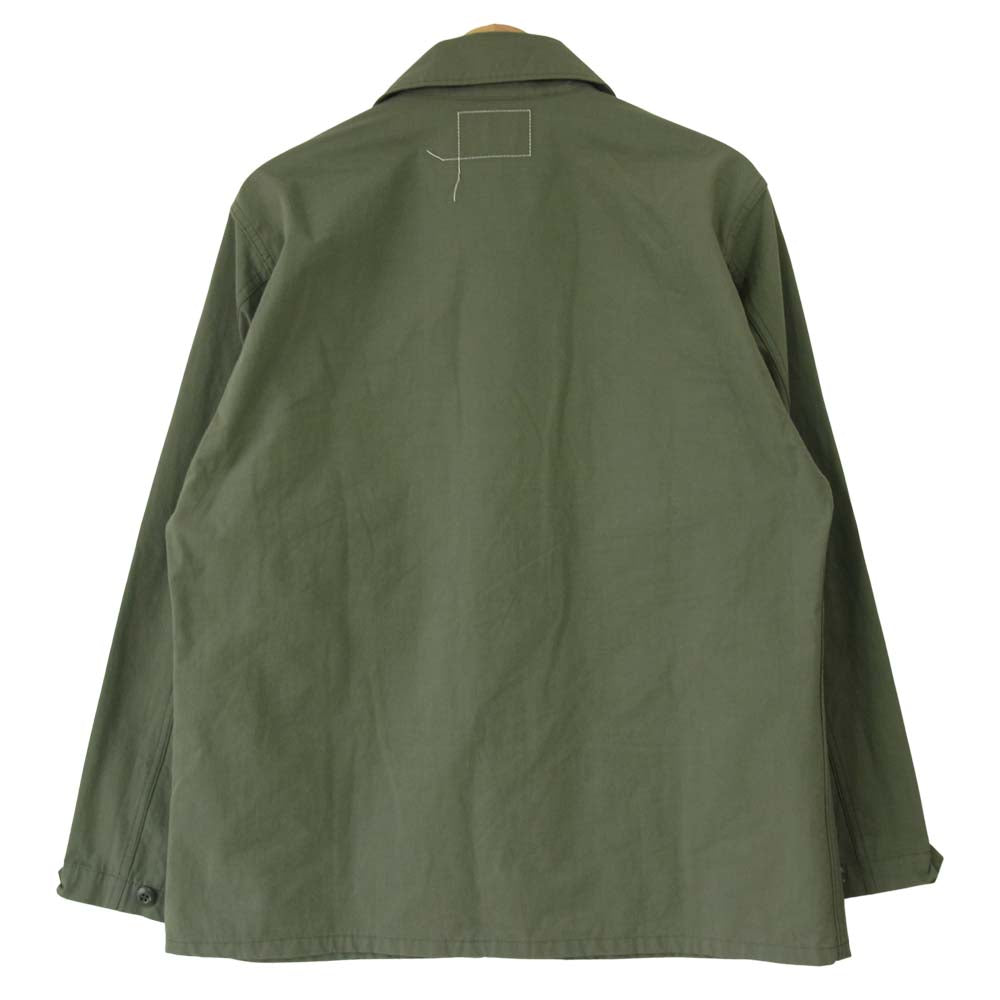WTAPS ダブルタップス 19AW WVDT-SHM01 RIPSTOP SHIRT L/S NYCO リップストップ ミリタリーシャツ ジャケット カーキ系 2【美品】【中古】