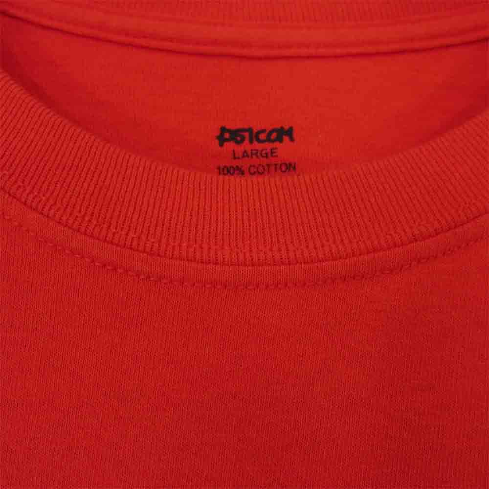 サイコム Pocket Shirt ポケット Tシャツ レッド系 L【美品】【中古】