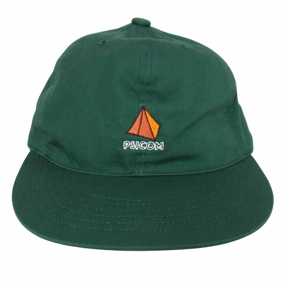 サイコム Lame Cap BC レーム 野球帽 フロント 刺? ワンポイント キャップ グリーン系【中古】