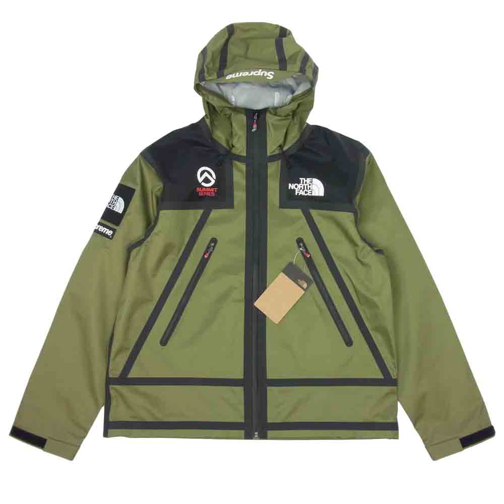 Supreme シュプリーム 21SS NP121011 × THE NORTH FACEノースフェイス SUMMIT SERIES OUTER TAPE SEAM MOUNTAIN JACKET バーントオリーブグリーン M【新古品】【未使用】【中古】
