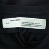 OFF-WHITE オフホワイト 18AW OMAB001E18185024 国内正規品 DIAG 3D LINE ダイアゴナ バックアロー プリント 長袖 Tシャツ ブラック系 S【中古】
