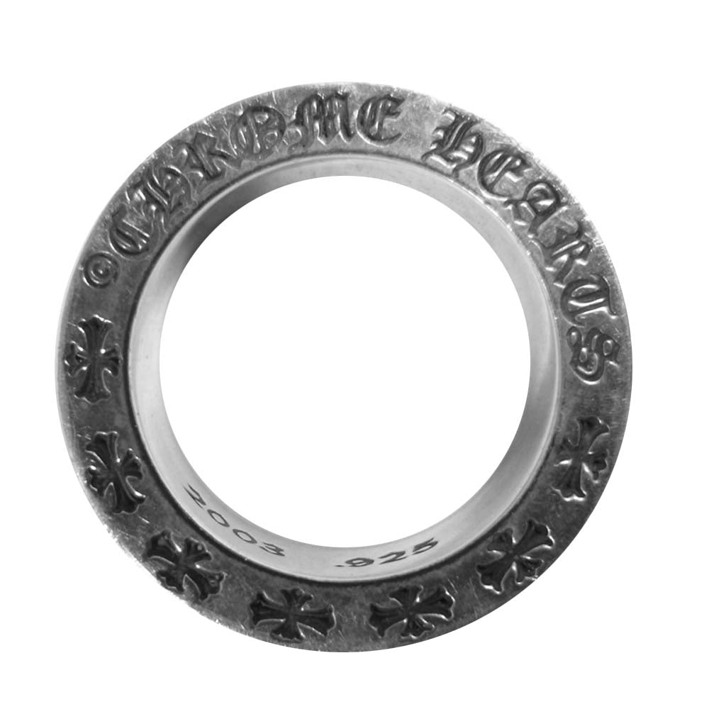 CHROME HEARTS クロムハーツ（原本無） 6mm SPACER FOREVER スペーサー フォーエバー リング シルバー系 8号程度【中古】