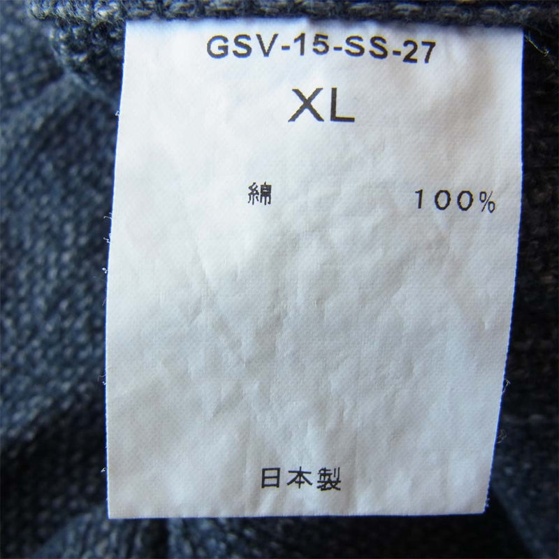 GANGSTERVILLE ギャングスタービル 15SS GSV-15-SS-27 Villainess SH ワークシャツ グレー系 XL【中古】