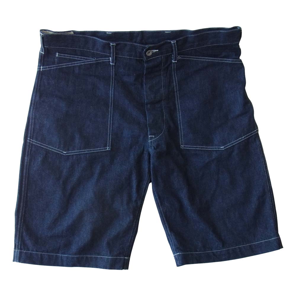 ブルオリジナル BSMG-14-SS-08 DENIM BAKER SHORTS デニム ベイカー ショーツ ワーク インディゴブルー系 2XL【美品】【中古】