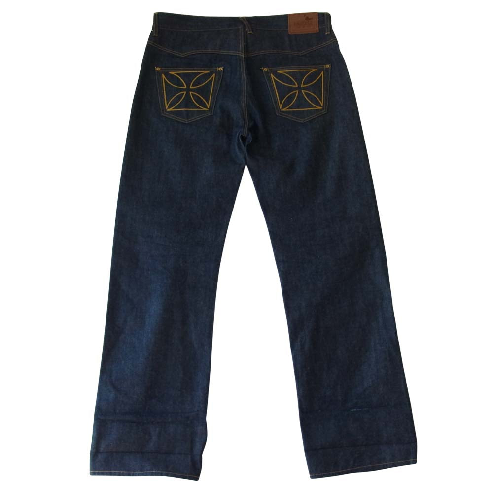 GANGSTERVILLE ギャングスタービル IRON CROSS DENIM アイアンクロス デニム パンツ インディゴブルー系 36【中古】