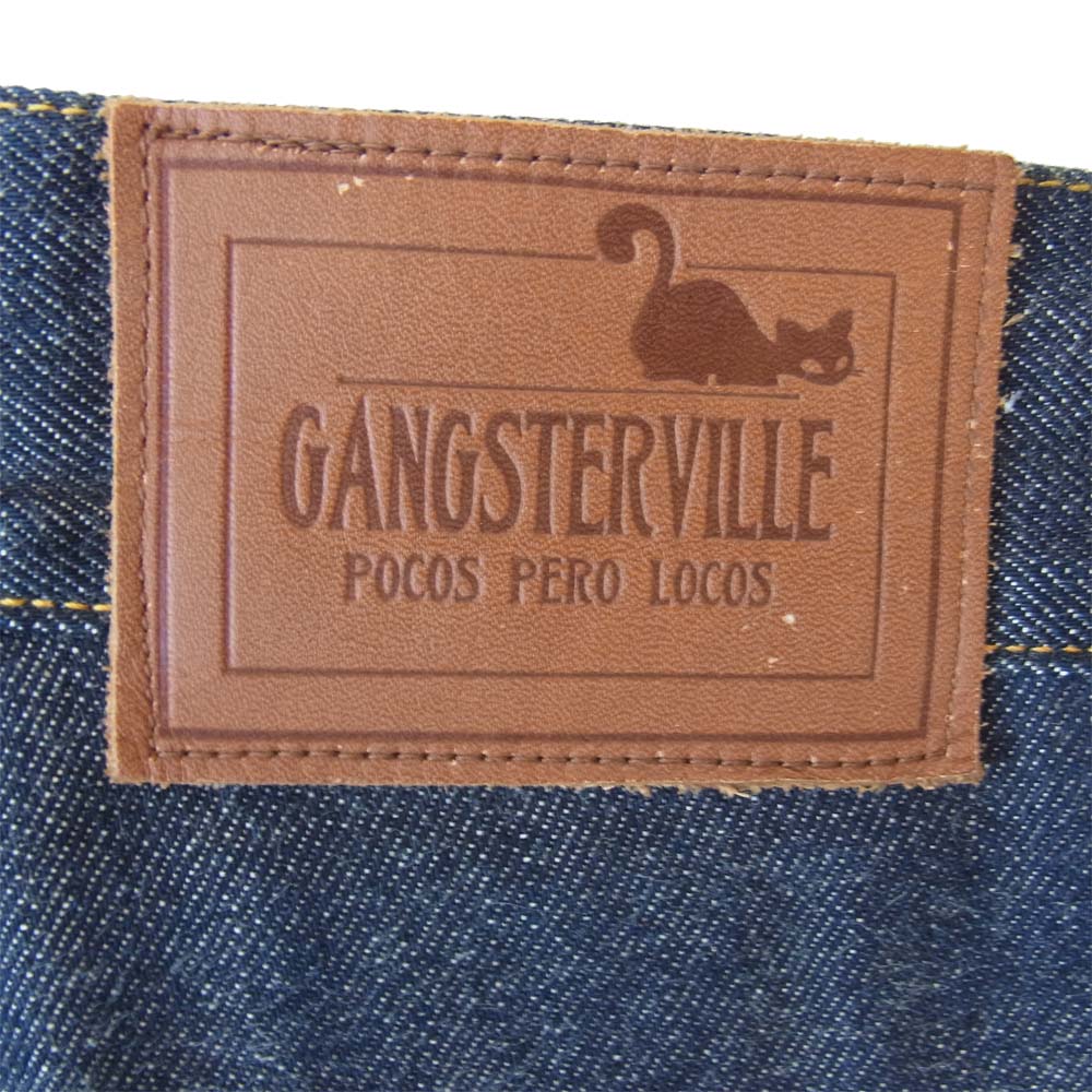 GANGSTERVILLE ギャングスタービル IRON CROSS DENIM アイアンクロス デニム パンツ インディゴブルー系 36【中古】