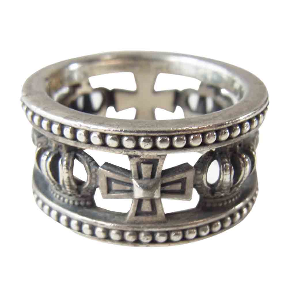 Justin Davis ジャスティンデイビス SRJ210 MEDIEVAL WEDDING BAND メディバル ウエディング バンド リング シルバー系 18号程度【中古】