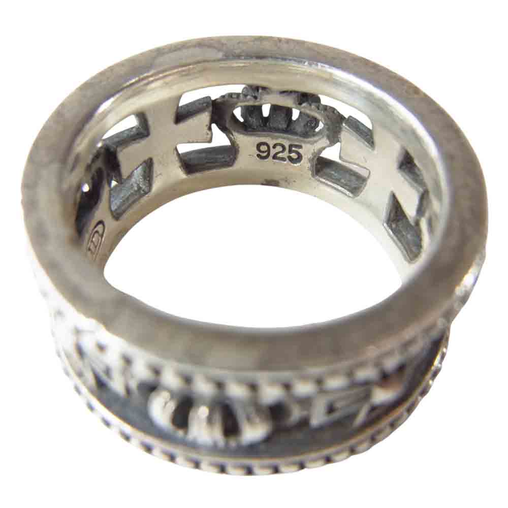 Justin Davis ジャスティンデイビス SRJ210 MEDIEVAL WEDDING BAND メディバル ウエディング バンド リング シルバー系 18号程度【中古】