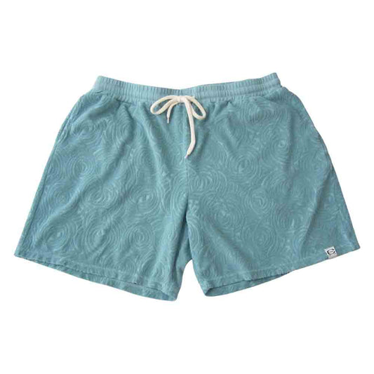 CALEE キャリー 21SS CL-21SS056 Spiral pattern pile jacquard short pants グリーン系 XL【美品】【中古】