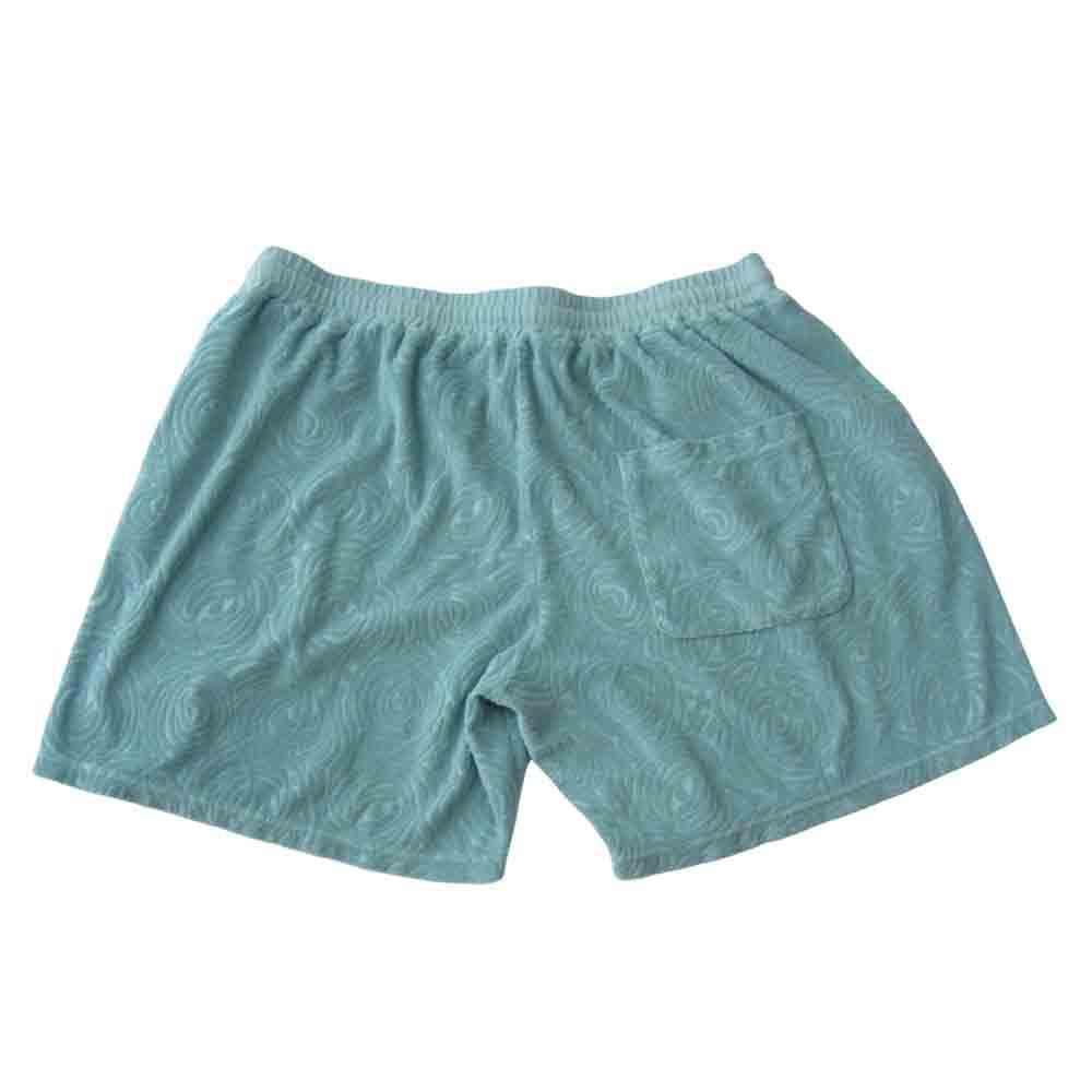 CALEE キャリー 21SS CL-21SS056 Spiral pattern pile jacquard short pants グリーン系 XL【美品】【中古】