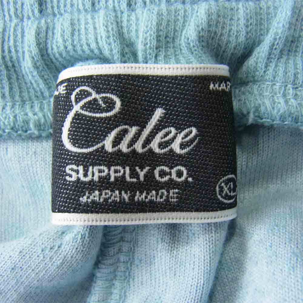 CALEE キャリー 21SS CL-21SS056 Spiral pattern pile jacquard short pants グリーン系 XL【美品】【中古】
