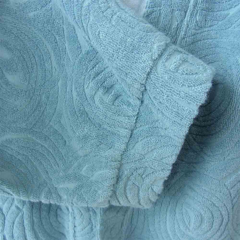 CALEE キャリー 21SS CL-21SS043 Spiral pattern pile jacquard cardigan グリーン系 XL【美品】【中古】